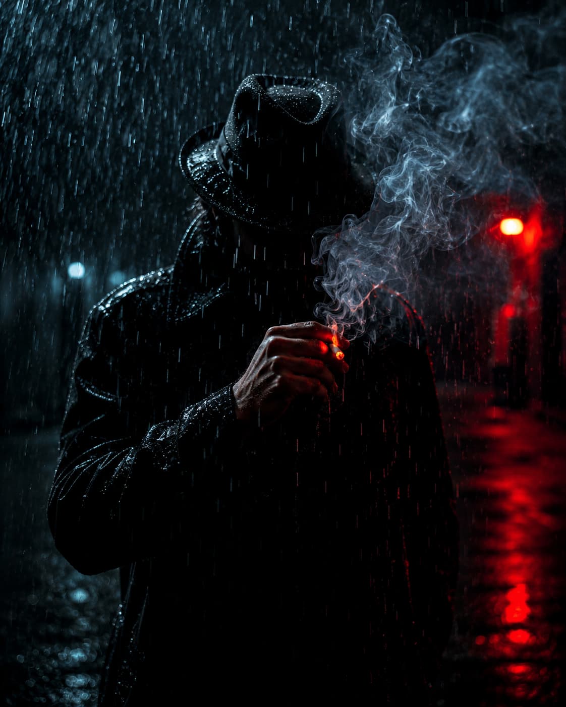 Dark suspenseful corridor representing dark and intense thriller mood filtering